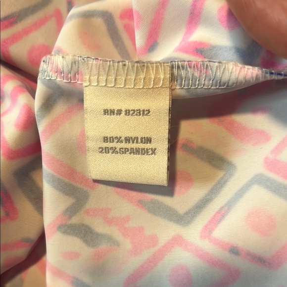 Aryeh Pink and Blue Casual Sundress with Flutter Cap Sleeves soft and stretchy - Picture 5 of 5